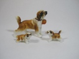 Three-Piece Ceramic Dog Family, 2 oz