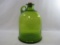 Green Blown Glass Jug with Cork Stopper