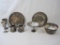 Silverplate Items Includes WMA Rodgers Stem Bowl, Sheffield Plate Sugar Bowl and Creamer, Oneida