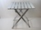 Aluminum Folding Table Stand, approx 18 X 19 inches, 24 inches tall