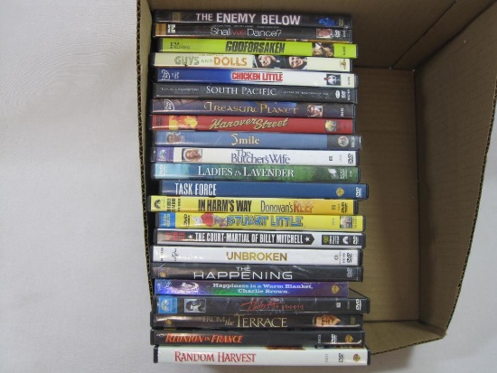 DVD Assortment Including South Pacific, The Enemy Below, The Butcher's Wife and others