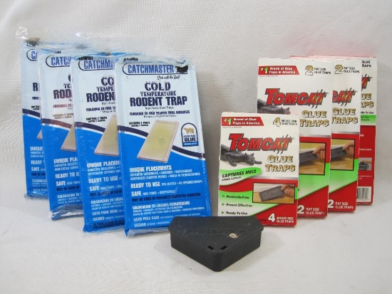 Rodent and Rat Traps, Catchmasters and TomCat Glue Type