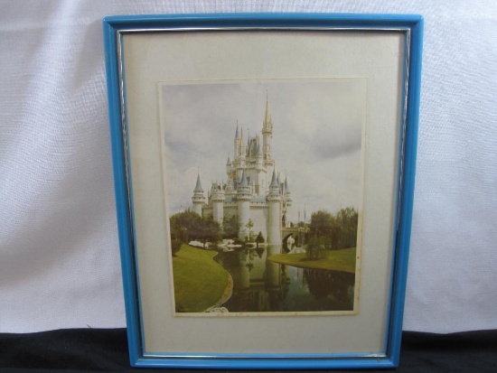 Cinderella Castle Framed Art, Disney World, approx 12 X 15 inches
