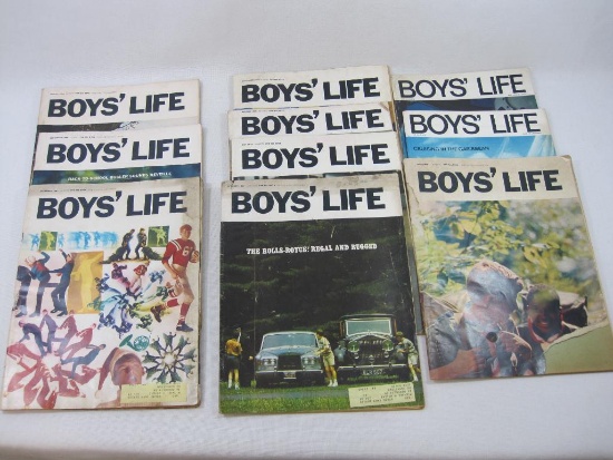 Ten Boys' Life Magazines, Various Dates 1966-1972