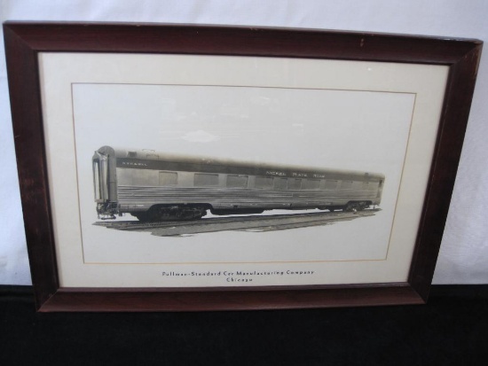 Pullman-Standard Car Manufacturing Company Chicago Framed Photo Print, NYC & St.L, Nickel Plate Road