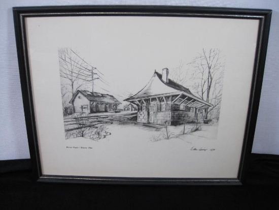 Mentor Depot-Mentor, Ohio Framed Print approx 12 X 15 inches