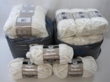 Loops & Threads Biggie Yarn, White, 27 Skeins of 21 Yards