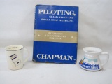 Two Sailing Theme Coffee Mugs with Piloting, Seamanship and Small Boat Handling by Chapman