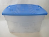 Home Essentials Storage Tote, 21 Gallon with Snap on Lid