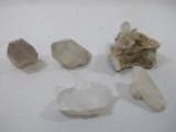 Quartz Crystal Assortment with Crust Cluster