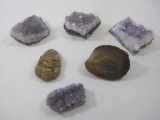 Assortment of Geode Clusters and Rocks with Amethyst Crystal and more