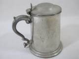Viners of Sheffield English Pewter Covered Stein, Solid Bottom, Made in England