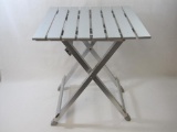 Aluminum Folding Table Stand, approx 18 X 19 inches, 24 inches tall