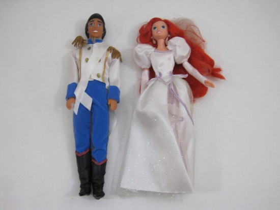 The Little Mermaid Ariel and Prince Eric Wedding Doll Set, Mattel, 1 lb