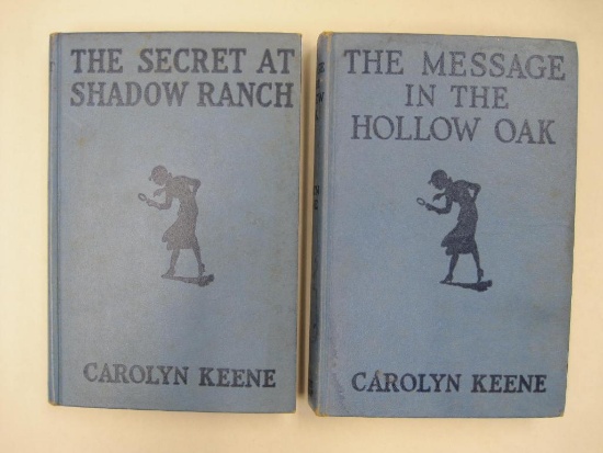Two Nancy Drew Mystery Stories by Carolyn Keene Includes The Secret at Shadow Ranch, 1931, The