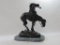 End of the Trail Bronze Statue by James Earl Fraser, Marble Base, approx 15 inches Tall
