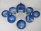 B&G Copenhagen Porcelain Seven 1970's Christmas Plates, Amalienborg The Royal Palace Plate, plus