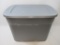 Gray Sterilite Storage Tote with Lid