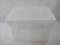 Clear Storage Tote with Top, approx 14 x 18 inches, 10 inches Deep