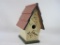 Decorated Wooden Birdhouse