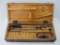 Wood Box of Armstrong Bridgeport Pipe Tools Includes GTD Greenfield Mass Threader and more, Box