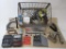 Tools in Metal Tuscan Milk Crate Includes Craftsman Magnetic Tool Box Level, Sockets and Heads Kit,