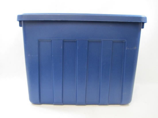 Sterilite Ultra Storage Container, Blue 18 Gallon with Snap Top
