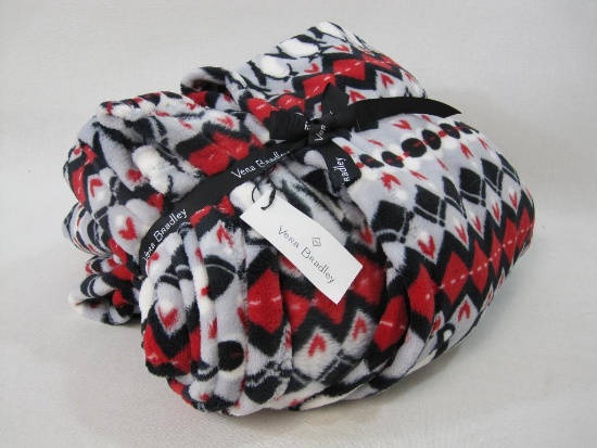 Vera Bradley Throw Blanket, Penguins Intarsia, 80 X 50 inch