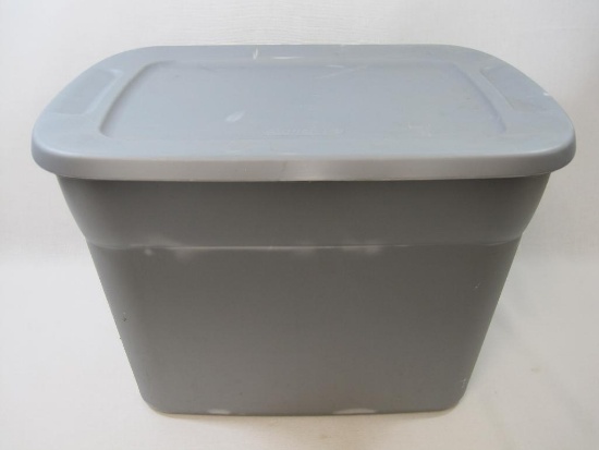 Gray Sterilite Storage Tote with Lid