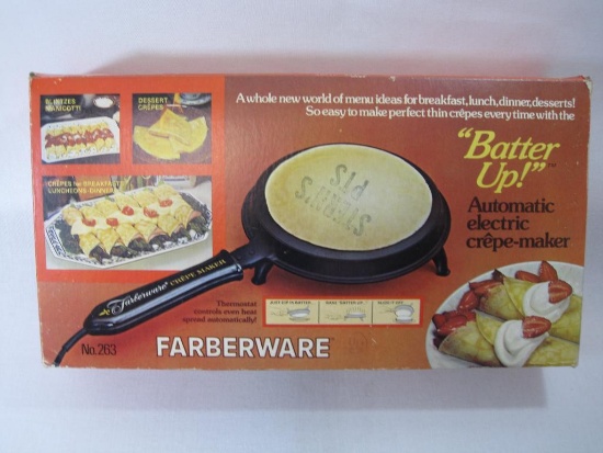 Batter Up Automatic Electric Crepe-maker, Faberware No.263