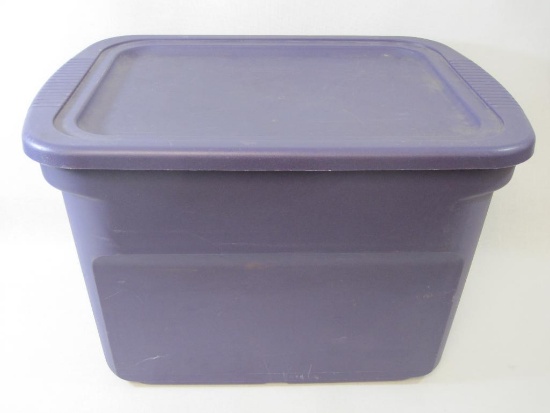 Sterilite Storage Container, Purple 18 Gallon