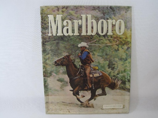 Marlboro Pressed Aluminum Metal Sign, approx 14 x 23 inches