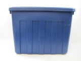 Sterilite Ultra Storage Container, Blue 18 Gallon with Snap Top