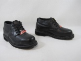 Brahma Men's Steel Toe Low Work Shoe, Size 7 1/2, Black Leather