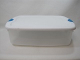 Sterilite Clear Storage Container, 35 Qt with Snap Lid
