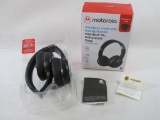 Motorola Headphones, Wireless Over-Ear, Compact Fold, Enhanced Bass, New in Box