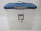 Sterilite Show Offs File Tote with Top