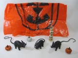 Fun Halloween Decorations, Evil Rats, Skull Candle Holder and Sparkling Pumpkins