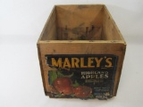 Marley's Brand Highland Apples Wooden Crate