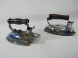 Two Vintage Electric Irons Includes a Westinghouse Adjust-O-Matic Steam Iron with a General