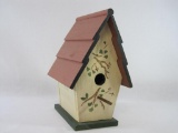 Decorated Wooden Birdhouse