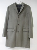 J Crew Men's Ludlow Coat, Gray 95% Wool and 5% Cashmere, Size 42R