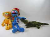 Sesame Street Its Grover Time Plush with Watch, Zoe Plush and Gundfun Allie G