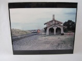 Mountainair Railroad Depot Photo Mounted on Foam, Santa Fe New Mexico, approx 20 x 24 inches