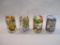 Four McDonald's Muppet's Glasses 1981, The Great Muppet Caper by Henson Associates, 2lbs