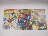 Web of Spider-Man, Three Marvel Comics includes Issue #97, 1st App Nightwatch, #99, 1st App Dr.