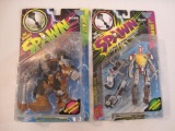 Two Todd McFarlane's Spawn Ultra-Action Figures, Includes Overkill II 1996 and SuperPatriot 1996, by