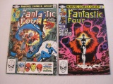 Fantastic Four, Two Comic Books Issue #242, #244, May, July 1982, Marvel Comics Group, 4 oz