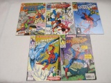 The Amazing Spider-Man, Five Marvel Comics includes Issue #340, Oct 1990, #352, Oct 1991, #368