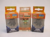 Three Funko Pocket Pop! Keychains: Two Godzilla vs. Kong 